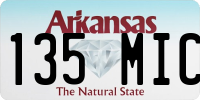 AR license plate 135MIC