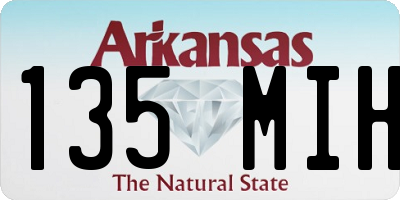 AR license plate 135MIH
