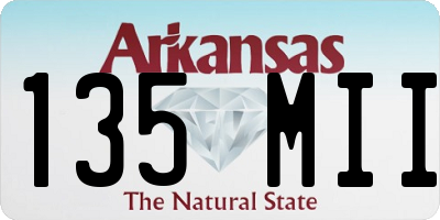 AR license plate 135MII