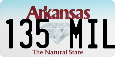 AR license plate 135MIL