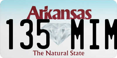 AR license plate 135MIM