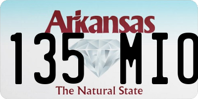 AR license plate 135MIO