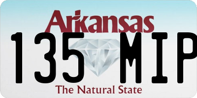 AR license plate 135MIP