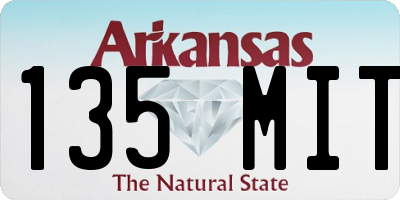 AR license plate 135MIT