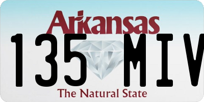 AR license plate 135MIV