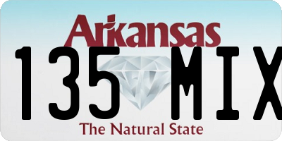 AR license plate 135MIX