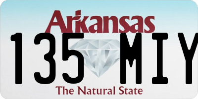 AR license plate 135MIY