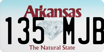 AR license plate 135MJB