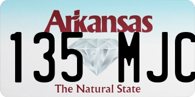 AR license plate 135MJC