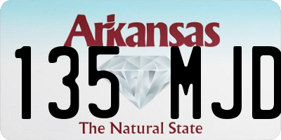AR license plate 135MJD