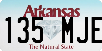 AR license plate 135MJE
