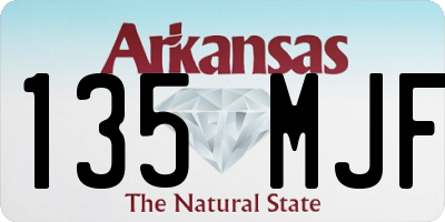 AR license plate 135MJF