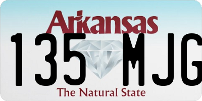 AR license plate 135MJG