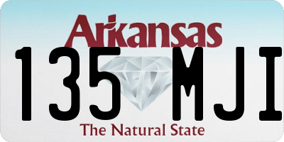 AR license plate 135MJI