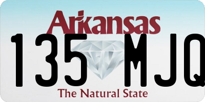 AR license plate 135MJQ