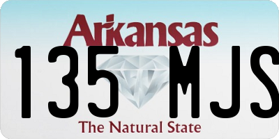 AR license plate 135MJS