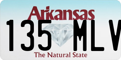 AR license plate 135MLV