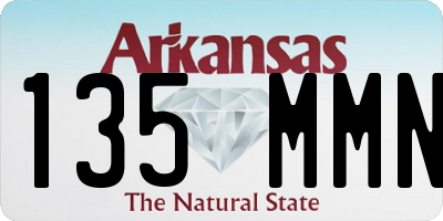 AR license plate 135MMN