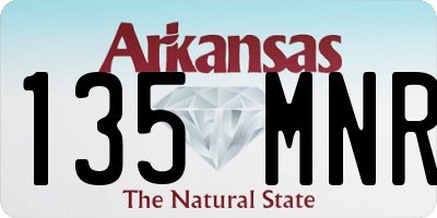 AR license plate 135MNR