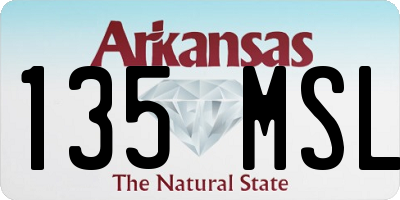 AR license plate 135MSL