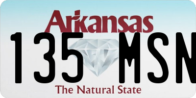 AR license plate 135MSN