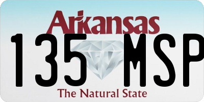AR license plate 135MSP