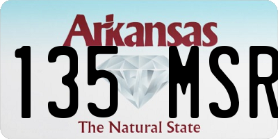 AR license plate 135MSR