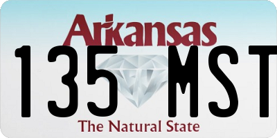 AR license plate 135MST