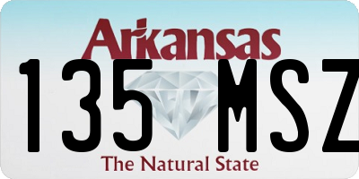 AR license plate 135MSZ