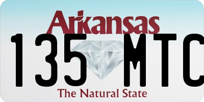 AR license plate 135MTC