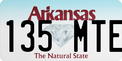 AR license plate 135MTE