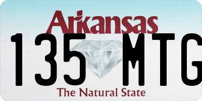 AR license plate 135MTG