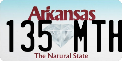 AR license plate 135MTH