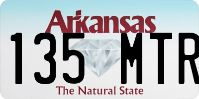 AR license plate 135MTR