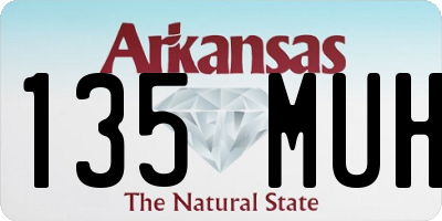 AR license plate 135MUH