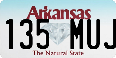 AR license plate 135MUJ