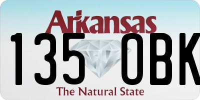 AR license plate 135OBK
