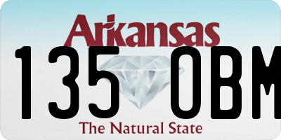 AR license plate 135OBM