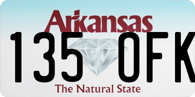 AR license plate 135OFK