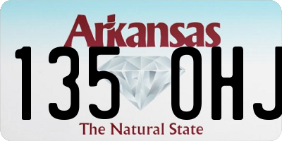 AR license plate 135OHJ