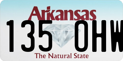 AR license plate 135OHW