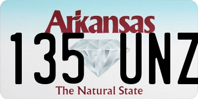 AR license plate 135UNZ