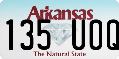 AR license plate 135UOQ