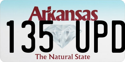 AR license plate 135UPD
