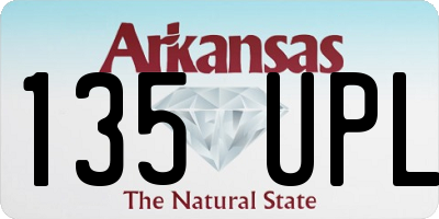 AR license plate 135UPL