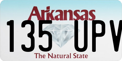 AR license plate 135UPV