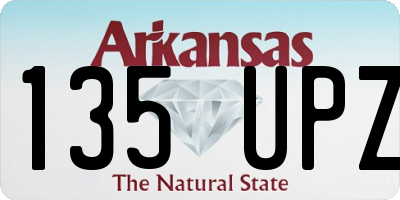 AR license plate 135UPZ