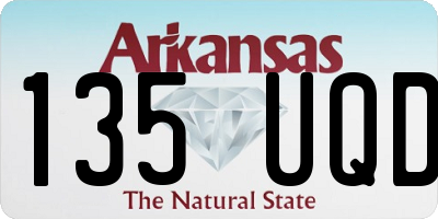 AR license plate 135UQD