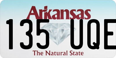 AR license plate 135UQE
