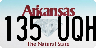 AR license plate 135UQH